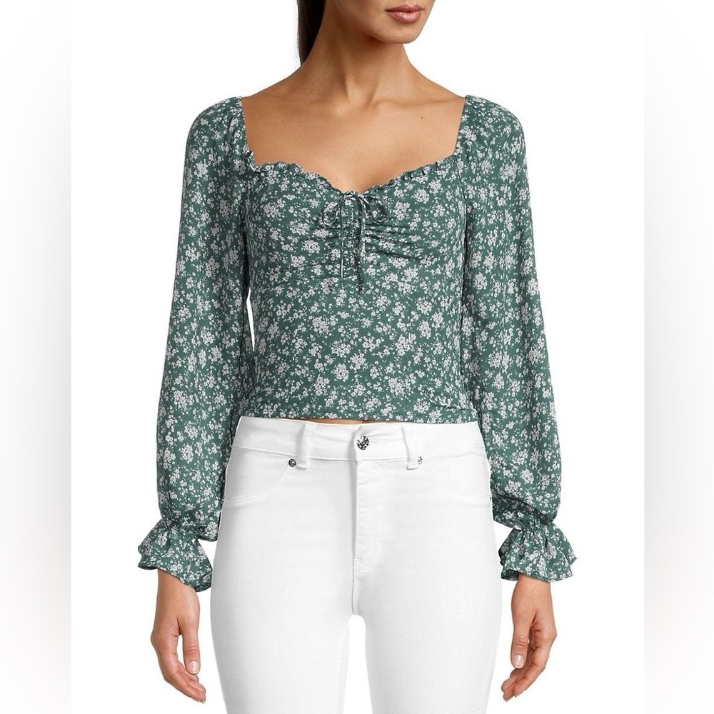 ASTR the Label Peasant Top Floral Print